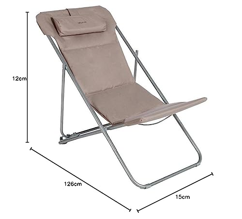Chilienne Bilbao Taupe Hesperide avec structure pliante multiposition