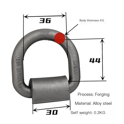 Anillo resistente de amarre soldable orejas de elevación forjadas punto de anclaje plegable 2