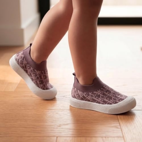 Image of Baby Choo Choo Shoes for Boys & Girls | Soft Slip-On Toddler Shoes with Whistle Heel | Breathable Knit Upper | PVC Sole | Ages 6 Months-3 Years