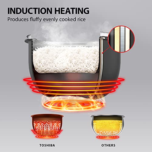 Toshiba Induction Low Carb Rice Cooker Steamer 5.5 Cups Uncooked
