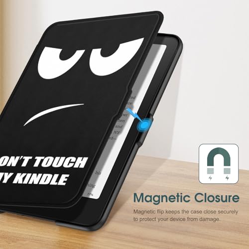 Image of Fintie Case for 7 inch All-New Kindle Paperwhite (12th Generation, 2024) and Kindle Colorsoft Signature Edition - Slim Lightweight Shell PU Leather Protective Cover with Auto Sleep /Wake, Don't Touch