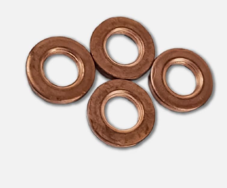 4PCS for Hyundai H1 Starex TQ 2011-2020 Fuel Injector Copper Base Washers Seal 33813-4A100