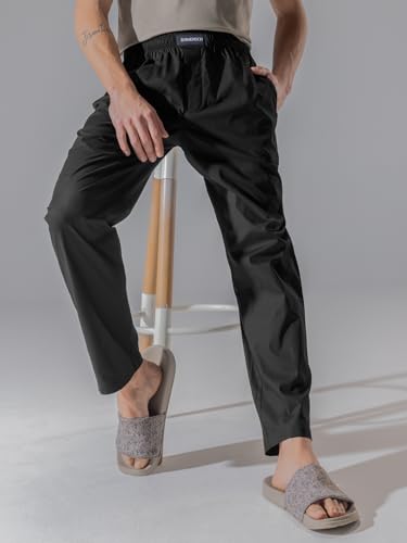 Image of DAMENSCH Relaxed Fit Premium Cotton Casual Style, Dual Pockets, Ultra light, Breathable, Anti-Bacterial, Stretchable, Soft Comfortable, Lounge Pyjamas For Men