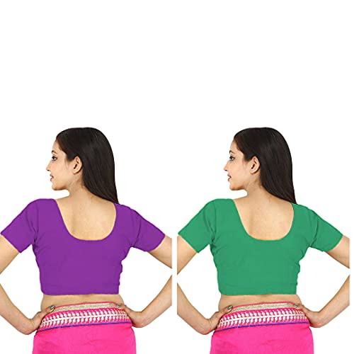 Image of Namita Women's Rubia Cotton Solid Half Sleeve Blouse
