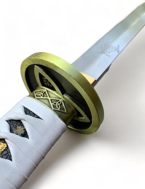 Samurai White Sword of The Dead - Battle Ready - Zombie Nihontou Katana Samurai Sword 40"