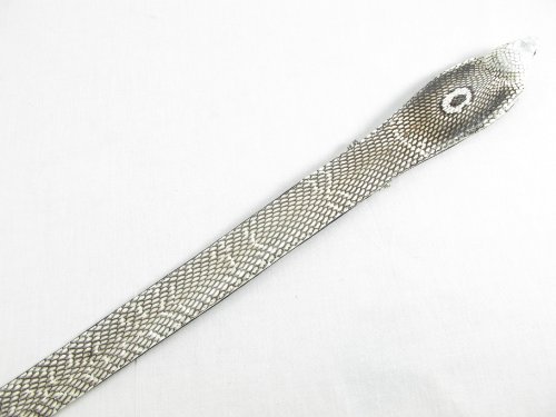 Genuine Cobra Snake Skin with Head Belt 46" Long Natural2