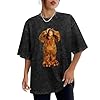 SIMOROL Retro Washed Fashion T Shirt for Men Women Alf Antique Wash Unisex T-Shirts Black 3XL #1