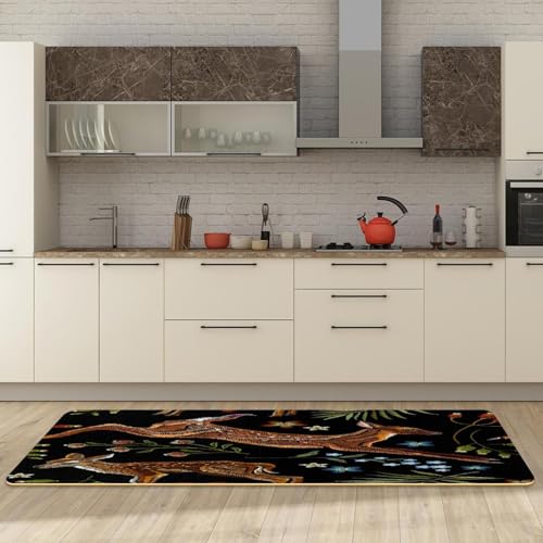 Alfombrilla de cocina absorbente VAPOKF alfombra de cocina lavable juego de 2 piezas 3