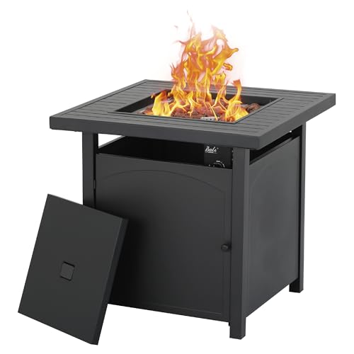 BALI OUTDOORS Brasero de Gas, Calentador de Gas Exterior Jardín y Terraza - Llama Real -Calentador Suplementario - Chimenea de gas con piedras de lava BALI OUTDOORS Brasero de Gas, Calentador de Gas Exterior Jardín y Terraza - Llama Real -Calentador Suplementario - Chimenea de gas con piedras de lava