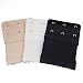 World Pride Women's Soft Back Bra Band Extender, Pack of 3 (3 Hooks)