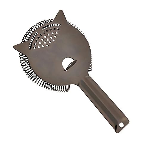 Gun Metal Black Hawthorne Cocktail Strainer Cover