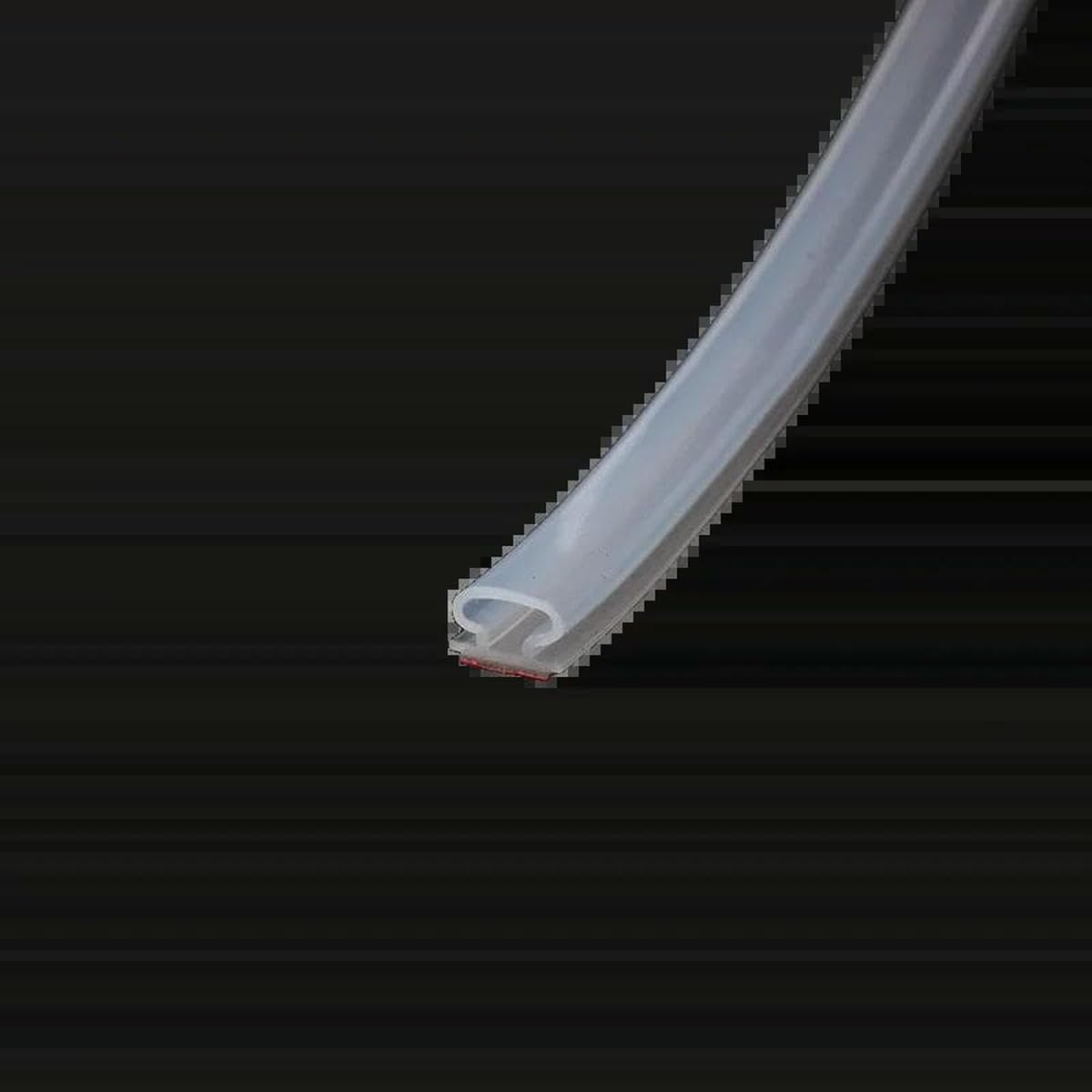 1pc Weather Stripping Door Seal, Window and Door Door Seal Strip, Soundproofing Self-Adhesive Backing D-Shape Door Weather Strip-Transparent 6m
