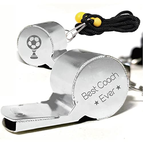 Silbato deportivo con cuerda de acero inoxidable miniatura 1