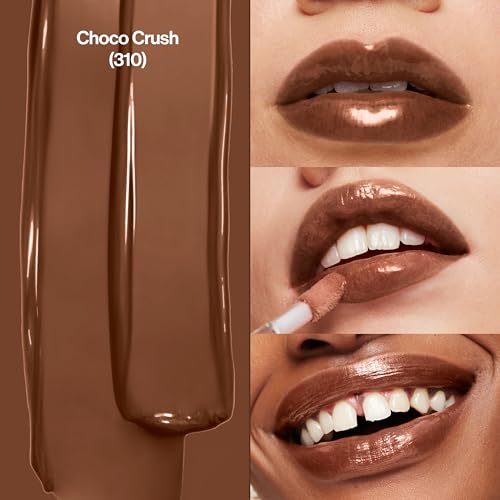Image of Revlon Super Lustrous Lip Gloss, Non-Sticky, Hydrating, High Shine Finish, 310 Choco Crush, 0.13 oz