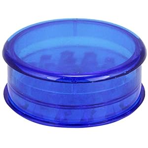 Kunststoff Grinder Blau 60mm – 3-teilig mit Stauraum & Magnet 12