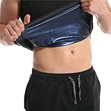 ANGGREK Herren-Sauna-Tanktop, Leichte, Wärmespeichernde Saunaweste aus Stoff, Steigert den Schweiß und Verliert Schnell Gewicht für Fitnessstudio und Laufen (Mann #75)