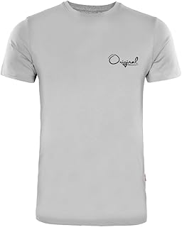 تيشرت عصري برقبة دائرية مطبوع عليه "ACTIV" للرجال من اكتيف