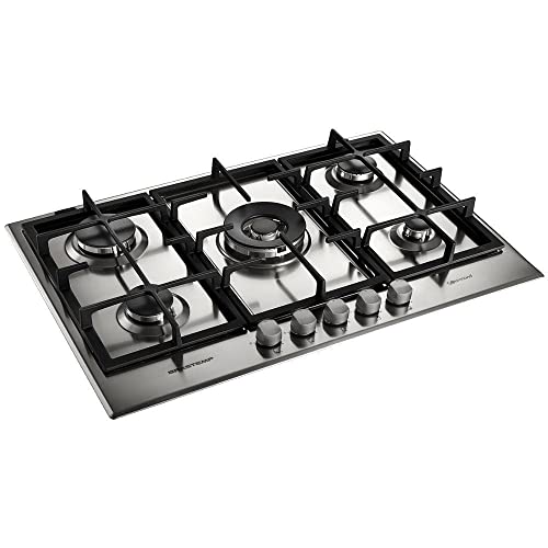 Cooktop 5 Bocas Brastemp Gourmand Bdk75d Inox 220v