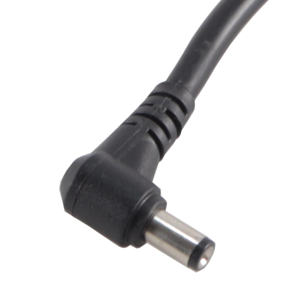 WANGCL Opakowanie 2 szt. kabla zasilającego DC 15 A, kątowego, z wtykiem męskim 5,5 x 2,1 mm i 2-żyłowym gołym końcem (do kamery CCTV, przedłużenie/naprawa pod kątem 90°)