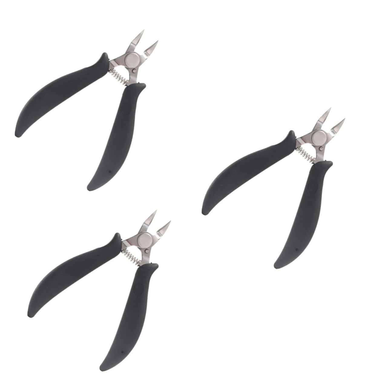 FRCOLOR 3piezas Cortaúñas De Pies De Acero Inoxidable Diseño Ergonómico Para Manicura y Pedicura Herramienta Profesional Para Salón y Uso Personal Color Negro