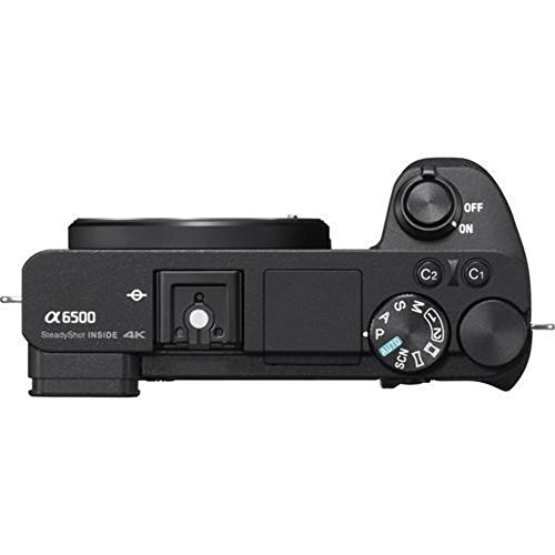 Sony Alpha 6500 APS-C E-Mount Systemkamera (24,2 Megapixel, 7,5 cm (3 Zoll) Touch Display, 5 Achsen-Bildstabilisierung, 425 Phasen AF-Punkte, XGA OLED Sucher, 4K) inkl SEL-1670Z Zeiss Objektiv schwarz