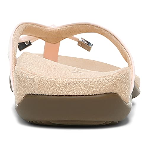 Image of Vionic Women's Rest Bella Toe Post Sandal- Supportive Ladies Orthotic Sandals that include Three Zone Comfort with Arch Support- Flip Flop for Ladies, Medium and Wide Width Size 5-12