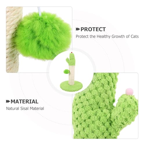 Rascador para gatos en forma de cactus con sisal natural miniatura 7
