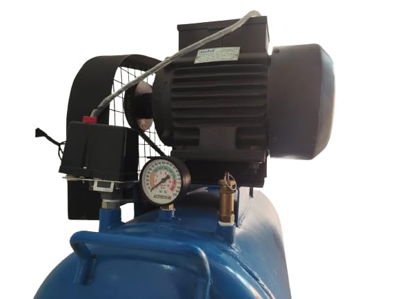 Image of BLUEX 0.5 HP, 1.67 CFM, 8 KG Pressure, 45 LTR Tank Air Compressor with Standard Accessories