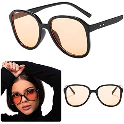 No Name Ltd Orange Lens Sunglasses Womens Oversized Retro Vintage Styling Cover
