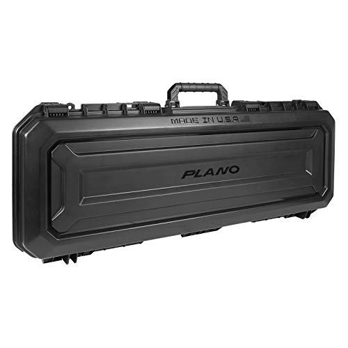 Plano All Weather 42” Tactical Gun Case with Wheels, Black with Pluck-to-Fit Foam, Watertight & Dust-Proof Shield Protection, TSA Airline Approved for Travel