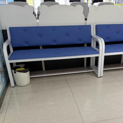 Wartebank aus Kunstleder in Braun mit Armlehnen & Rückenlehne – Bequeme Sitzgelegenheit für Kliniken und Banken – 150 cm lang langlebig & stilvolles Design