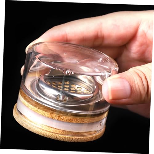 Juego de 3 recipientes de vidrio para manicura con tapa miniatura 7