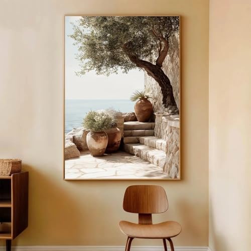 Tableau sur toile Olivier solution murs vides grand format 60x80cm sans cadre