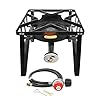 Concord deluxe banjo single propane burner 200000 btu portable outdoor stove for camping cookinghome brewingmaking sauces 16 square  urban country home decor