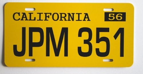 American Graffiti JPM 351 - Placa de matrícula metálica de 6 x 12 pulgadas, compatible con Chevy Impala 1958 58, Falfa Milner Paradise Mel's Coupe