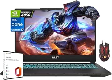 2024 Cyborg 15 Gaming Laptop, 15.6" FHD 144Hz, Intel 10-Core i7-13620H, 32GB DDR5, 1TB SSD, GeForce RTX 4050, Backlit KB, Wi-Fi 6, Windows 11 Home, w/Office Lifetime License