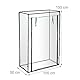 Relaxdays Tomatengewächshaus, Garten, Balkon, Foliengewächshaus Tomaten, HBT 150x100x50cm, Stahl, PVC-Folie, transparent