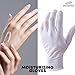 DOVORTEX 20 Pcs White Cotton Gloves for Eczema, Dry Hands, Moisturizing, Inspection, Coin Handling and Jewelry