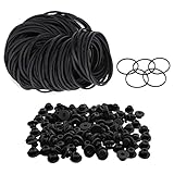 Rubber Bands and Grommets Nipples - Usiriy 400Pcs Rubber Bands and Grommets Nipples Elastic Rubber Loops Grommets Nipples Stretchable