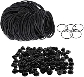 Rubber Bands and Grommets Nipples - Usiriy 400Pcs Rubber Bands and Grommets Nipples Elastic Rubber Loops Grommets Nipples Stretchable