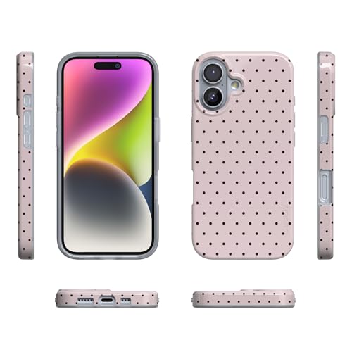 Casely iPhone 17 Case | On the Dot | Pink & Brown Polka Dot | Compatible with MagSafe | Classic Ultra Slim Design by Casely - Used condition - Image 7