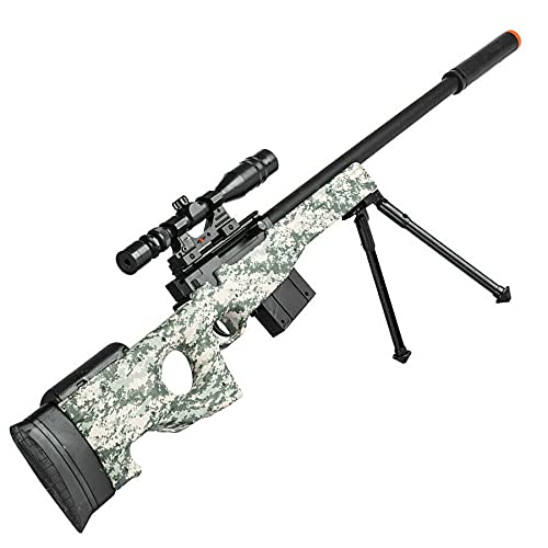 300 Fps - L96 Airsoft Gun Sniper Spring Powered Rifle Gun With Scope (Digital Camo) #TOP2