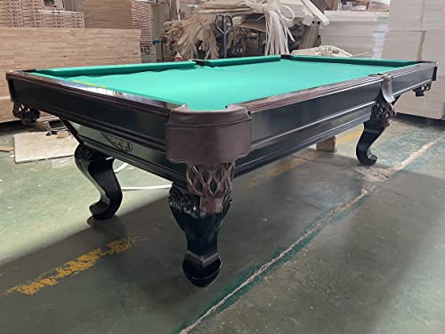 8 Ft. Tunierpoolbillard Billardtisch Pool Modell Webster Nr.:30 Billard mit 3cm starken Schieferplatten Tuchfarbe grün Gestellfarbe Nussbaum – Bild 5
