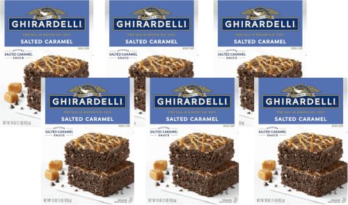 Image of Ghirardelli Premium Brownie Mix Salted Caramel, 16 OZ (Pack of 6)