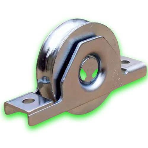 👍 SUPER EFFICIENTE: Multi Usage pour Portail coulissant en Bois ou Alu par e x Portillon Metal, Porte de chambre, de salle de bain Porte d'entree🚪 Grande Resistance design professionale ➡️ Roue en Finition Matiere Acier 🦾 A Encastrer à la fois en Intérieur et en Extérieur 👍 SEMPLICE USO della Roue con 2 fori M9 presenti sul fronte, quindi pausa manuale con EFFETTO IMMEDIATO e duraturo per EMBELLARE la vostra installazione e farvi sentire soddisfatti in sicurezza 🔝🔝