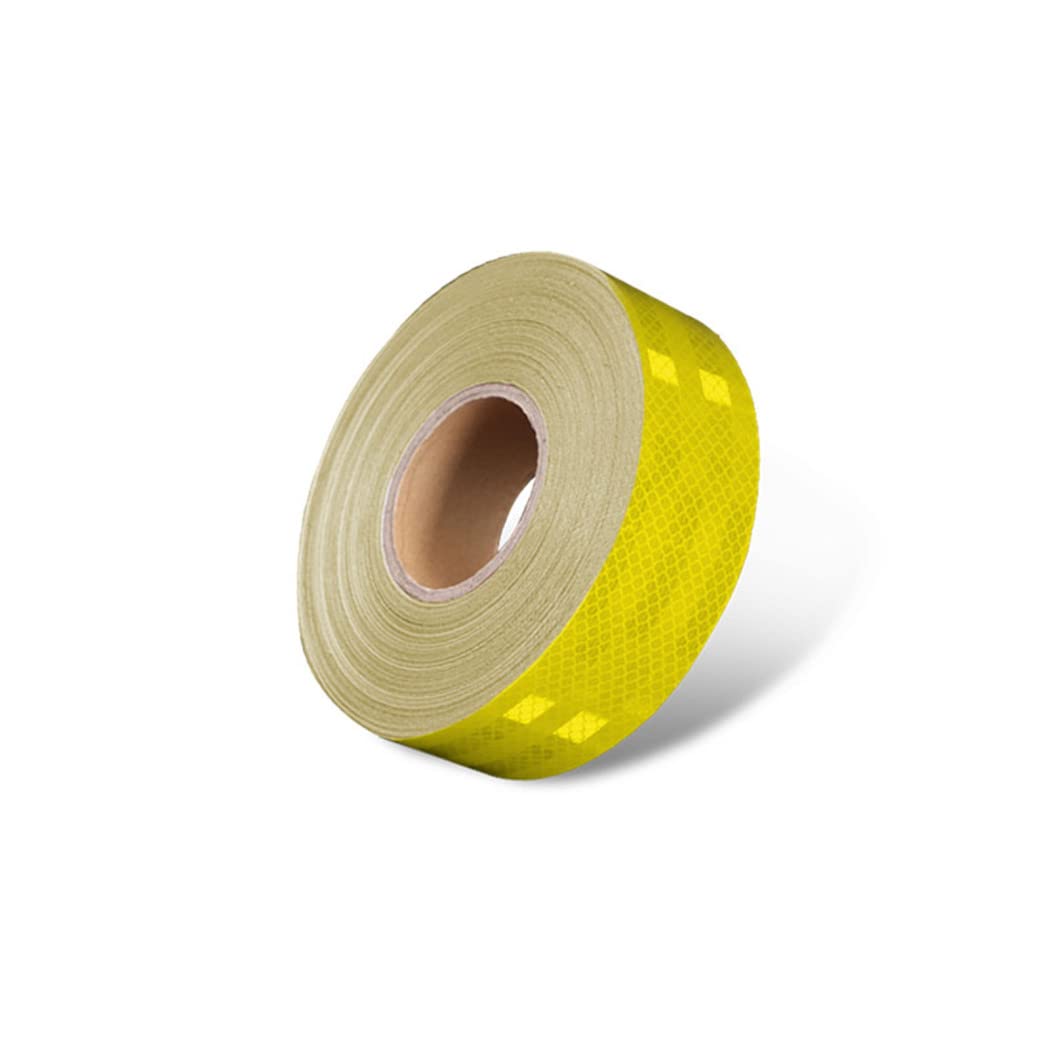 5 cm x 10 m reflektierendes Klebeband, wasserdicht, hohe Intensität, for Fahrzeuge, Anti-Rutsch-Absperrband, Sicherheitsklebeband for den Außenbereich(Yellow B)
