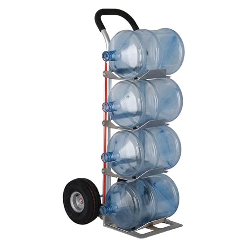 Carretilla aluminio para 4 botellas, ruedas neumáticas miniatura 1