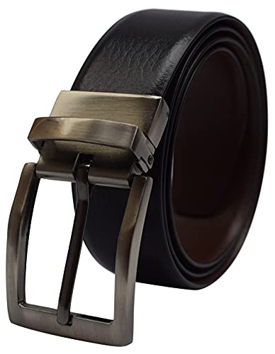 MARSHAL Men's Leather Reversible Belt 1.25