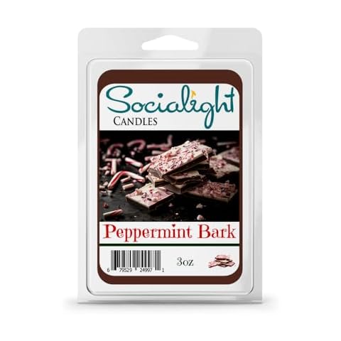 Socialight Candles - Peppermint Bark Scented Wax Melts Cover