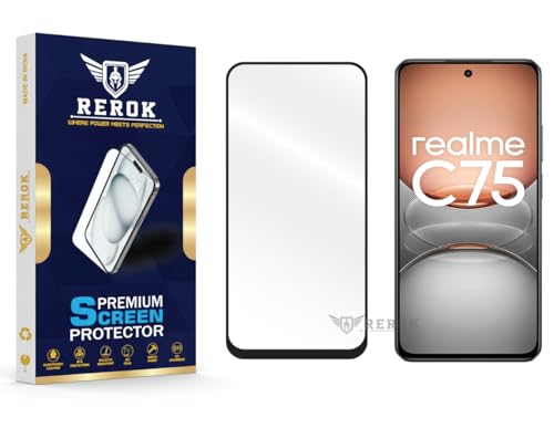 Image of Gorilla Tempered Glass Screen Protector Compatible with Realme C75 4G [Pack of 1] | Edge-to-Edge, Bubble-Free, Case Friendly, Easy Installation Kit